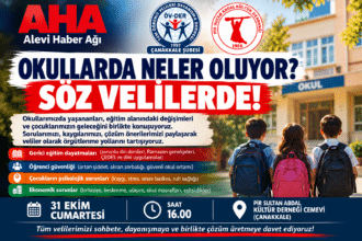 Çanakkale’de Veliler Eğitim Sorunlarını Tartışacak: “Okullarda Neler Oluyor? Söz Velilerde!”