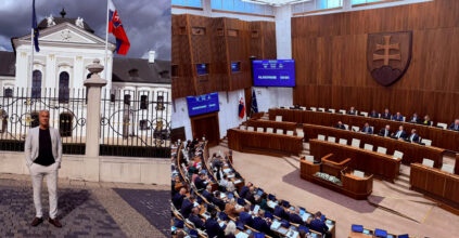 AABK Yol ve İnanç Kurulu Başkanı Ecevit Emre Slovakya Parlamentosu’nda: “Hedefimiz İnsanlık Sevgisi ve Evrensel Barış”