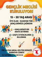 PSAKD Bornova Cemevi’nde Gençlik Meclisi Kuruluyor: 15–30 Yaş Arasındaki Tüm Gençlere Çağrı