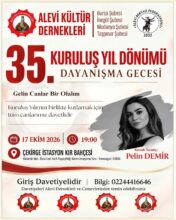 Alevi Kültür Dernekleri 35. Yılını Dayanışmayla Kutlayacak: “Gelin Canlar Bir Olalım”