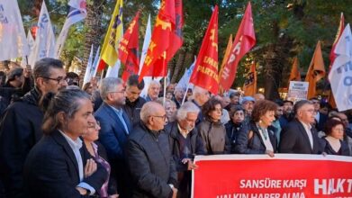 Ankara’da Halk TV’ye Kayyum Atanması Protesto Edildi: “Özgür Basın Susturulamaz!”