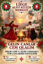 Liège Alevi Kültür Merkezi’nden Birlik Cemi ve Aşure Lokmasına Davet: “Gelin Canlar Cem Olalım”