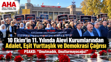 Pir Sultan Abdal Kültür Derneği’nden 10 Ekim Anmasında Adalet, Eşit Yurttaşlık ve Demokrasi Çağrısı