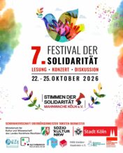 Köln’de 7. Dayanışma Festivali Başlıyor: Barış, İnsan Hakları ve Dayanışma Dört Gün Boyunca Buluşacak