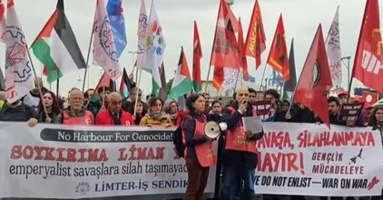 Beş Kıtada 113 Limandan Savaşa Karşı Ortak Haykırış: “Savaşa ve Soykırıma Yük Taşımayacağız!”