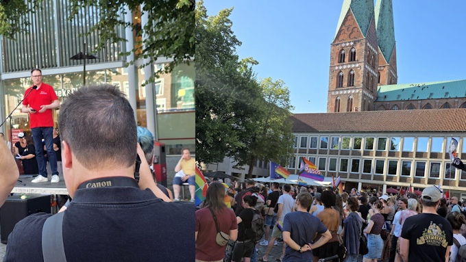 Lübeck Markt’ta Çeşitlilik ve Dayanışma Nöbetinin Nefrete Karşı Örgütlü Duruşu!