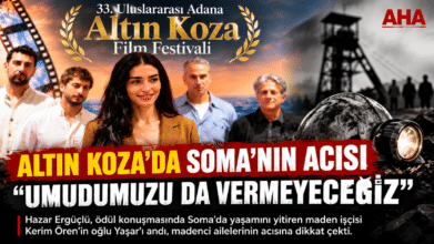 Altın Koza’da Soma’nın Acısı Sahneye Taşındı: Hazar Ergüçlü’den Madenci Ailelerine Dayanışma Mesajı