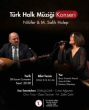 PSAKD Muğla Şubesi’nden Türk Halk Müziği Konseri: Nilüfer ve M. Salih Holep Türküseverlerle Buluşacak
