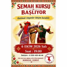 PSAKD Bornova Cemevi’nde Semah Kursu Başlıyor