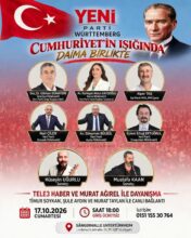 Stuttgart’den Stuttgart’ta Cumhuriyet ve Demokrasi Buluşması: “Özgürlük, Barış ve Dayanışma İçin Bir Araya Geliyoruz”
